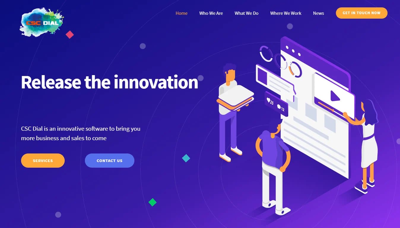 CSC Dial website