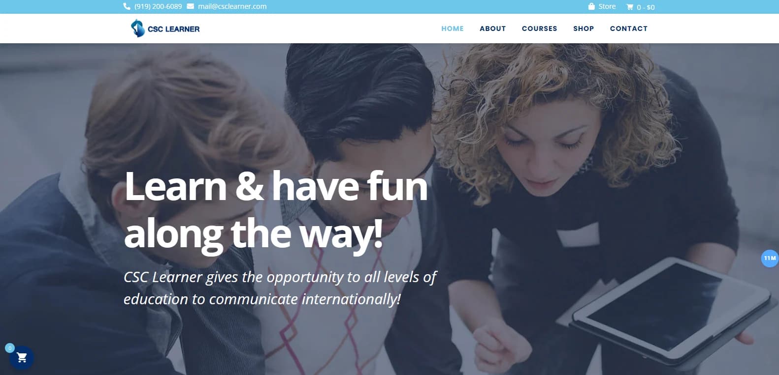 CSC Learner website