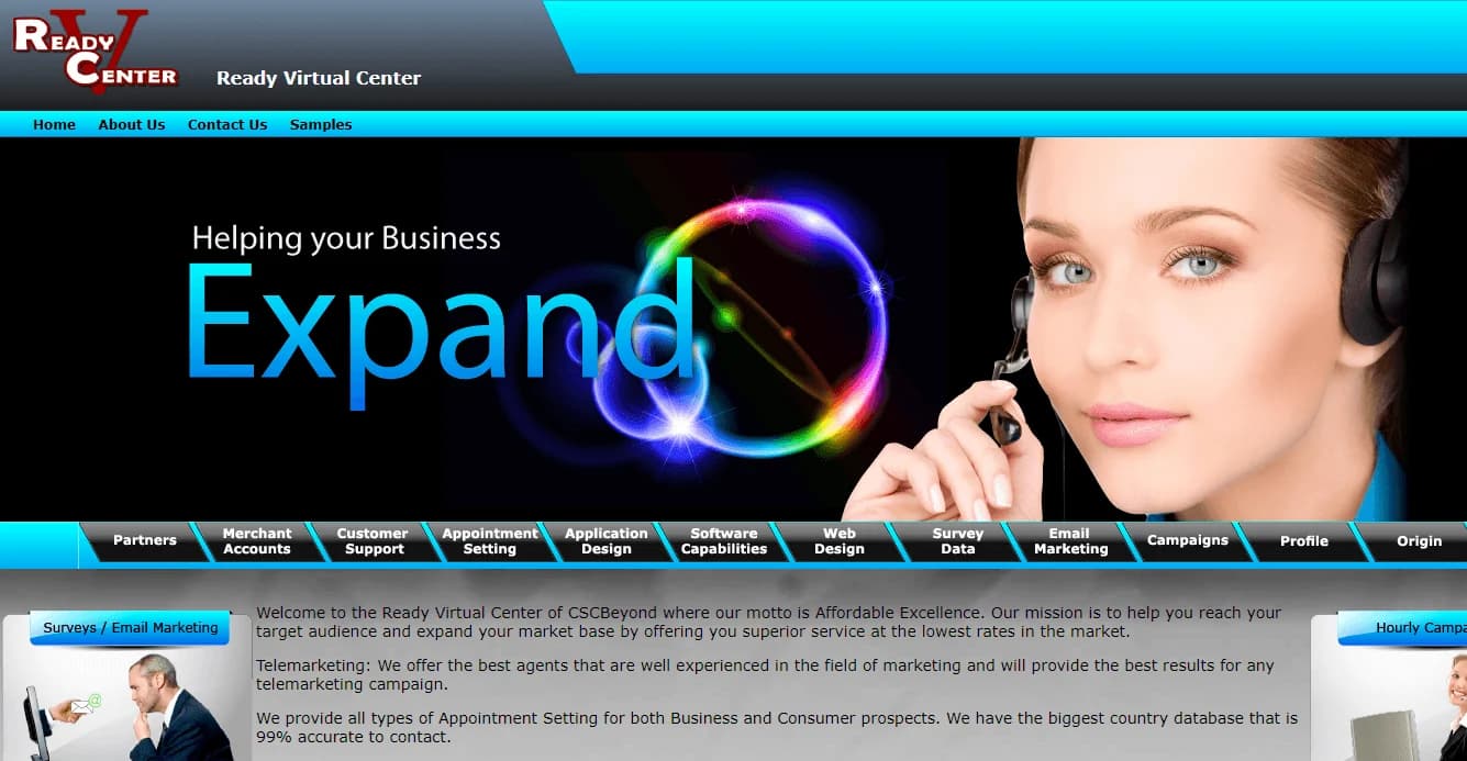 Ready Virtual Center website